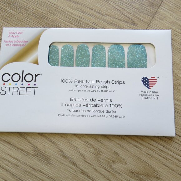 COLOR STREET Nail Polish Strips Bundle NEW (set of 3) Teal Green Mix Turquoise - Picture 7 of 12